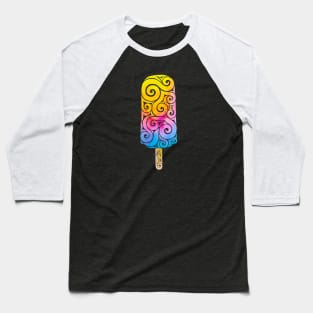 Swirly Popsicle Baseball T-Shirt